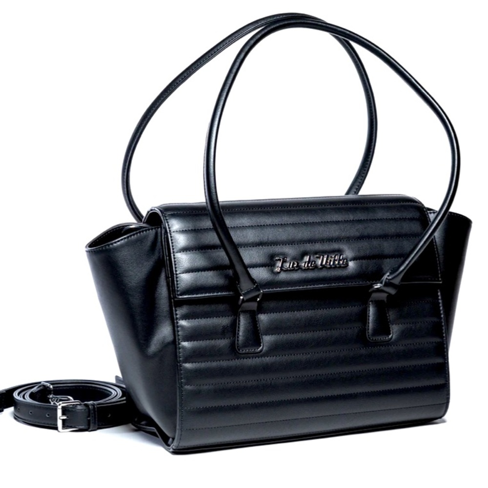 NWT Lux De Ville Matte Black Romeo Tote